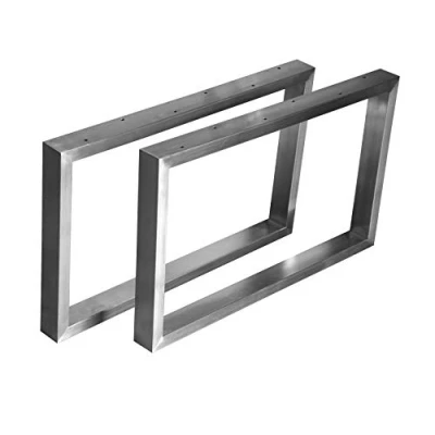 Abbildung von CHYRKA® Kufengestell Tischgestell MT 200x300mm Edelstahl 201 40x20 Rahmentisch Tischkufe Tischuntergestell 1 Paar