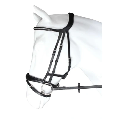 Abbildung von Horka Trense Crown Schwarz/Silber Pony
