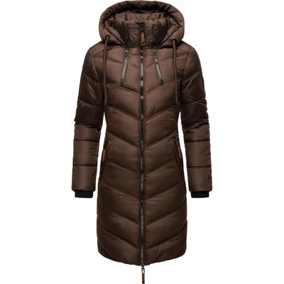 Abbildung von Marikoo Wintermantel &quot;Armasa&quot;, modischer Damen Winter Steppmantel mit Kapuze
