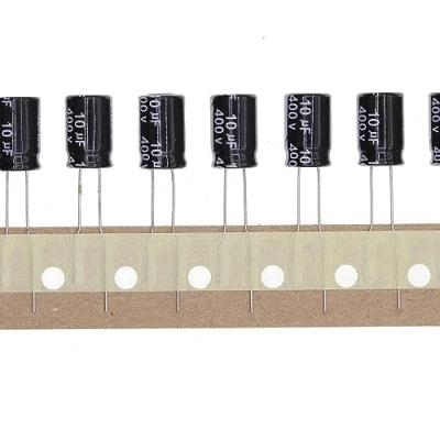 Abbildung von 50 Stück 400V 10UF Steckbarer Aluminium Elektrolytkondensator 8x12 8 * 12mm