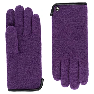 Abbildung von Roeckl Damen Klassischer Walkhandschuh Handschuh, Violet, 7.5