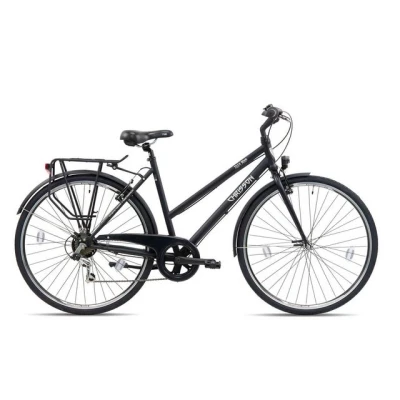 Abbildung von Chrisson Cityrad City One, 7 Gang Shimano Tourney TY300 Schaltwerk, Kettenschaltung, Trekkingrad 28 Zoll Urban Bike Trekking Fahrrad 155 175 cm