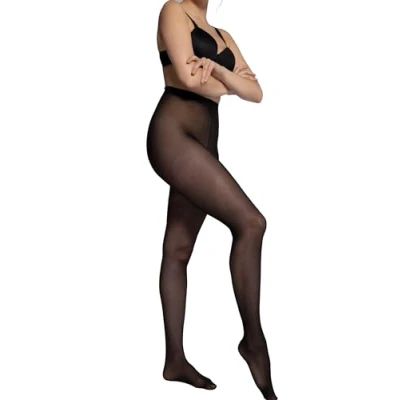 Abbildung von Ulla Popken Damen, 40den Strumpfhose, Semi Opaque, Schwarz, 44 46