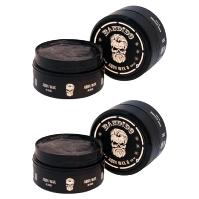Abbildung von Bandido x 150 ml Haarwachs Nr. 8 schwarzes Haarwachs, Haar Styling Wachs, Herren Haargel