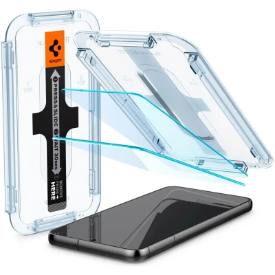 Abbildung von 2er Pack Samsung Galaxy S23 Plus Panzerglas Spigen GLAStR Fit Screenprotector Duo + Applicator Displayschutzfolie für