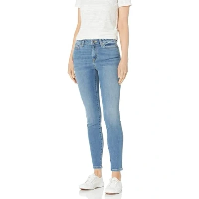 Abbildung von Amazon Essentials Damen Skinny Jeans, Halbhoch, Hellblau, 36 Kurz