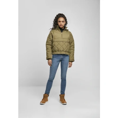 Abbildung von Urban Classics Diamond Quilted Winterjacke, Damen, Größe: Small, Tiniolive