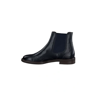 Abbildung von Paul Green Damen Chelsea Stiefelette, Frauen Boots,uebergangsstiefel,Schlupfstiefel,flach,Stiefel,Bootee,Booties,Blau (Ocean),37.5 EU / 4.5 UK