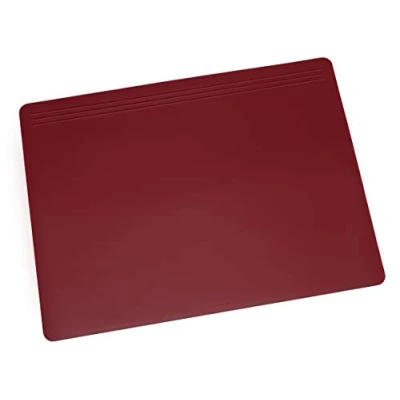 Abbildung von Läufer 32704 Matton Schreibtischunterlage 49x70 cm, rot, rutschfeste Schreibunterlage für besonders hohen Schreibkomfort, hochwertiger Vlies auf der Rückseite