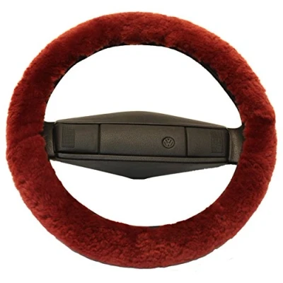 Abbildung von Reissner Lammfelle Lenkradbezug LERA 15 Lenkradschoner hülle echtes Merino Lammfell Florhöhe 15mm, Ø 36 40 cm, (1 tlg)