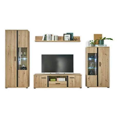 Abbildung von HBZ Wohnwand 340 x 196 40 cm (B/H/T), (4 St)