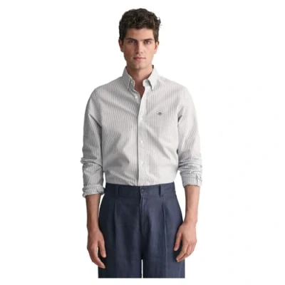 Abbildung von GANT Banker Stripe Oxford Hemd, Herren, Größe: Large, Persian blue