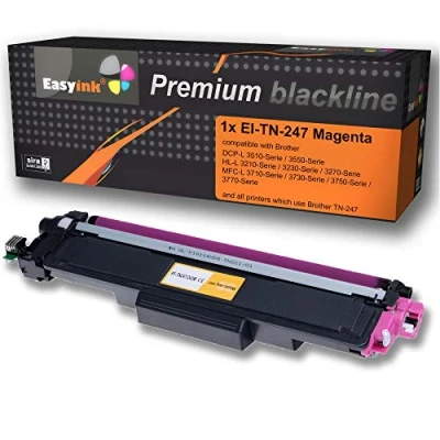 Abbildung von 1 EasyInk Toner ersetzt TN 243 247 Magenta 2.300 Seiten für Brother DCP L3510 HL L3210 L3230 L3270 MFC L3710 L3730 L3750 L3770