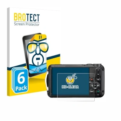 Abbildung von BROTECT (6 Stück Schutzfolie für Ricoh Pentax WG 8 Displayschutz Folie Ultra Klar