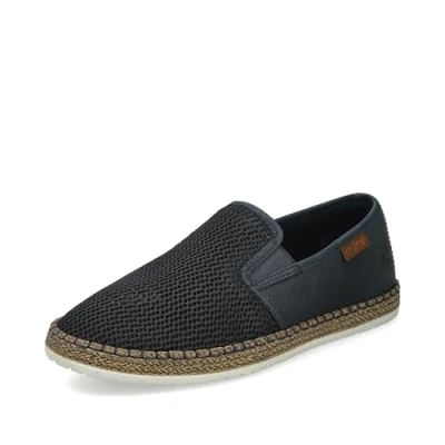 Abbildung von Rieker Herren Low Top Sneaker B5265, Männer Halbschuhe,straßenschuhe,Strassenschuhe,Sportschuhe,Freizeitschuhe,schwarz (00),40 EU / 6.5 UK
