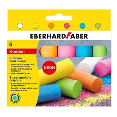 Abbildung von EBERHARD FABER Klebeband Straßenmalkreide farbsortiert 6 St.
