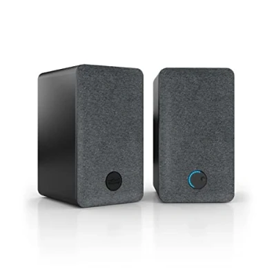 Abbildung von Nubert nuPro SP 200 Schwarzes Lautsprecherpaar 2 Stück HDMI eARC Kompaktboxen TV Lautsprecher mit magnetischer Blende Lowboardlösung eleganter Optik Aktivlautsprecher Wege Technik