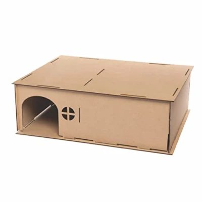 Abbildung von Baker Ross FE699 Holz Igelhaus Kit, Holzhandwerk zum Dekorieren und Ausstellen, Gartenhandwerk für personalisierte Kunst Bastelprojekte, Selbermachen Kinder, 1 Stück