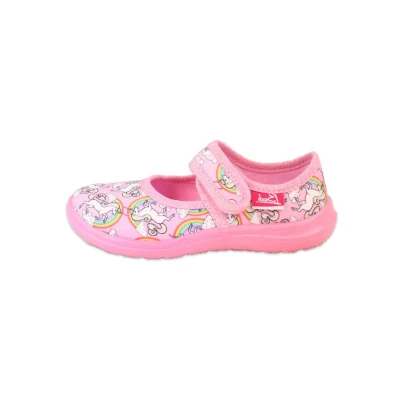 Abbildung von Beck Rainbow Hausschuh für Kinder, Größe: 24, Rosa Schuhe