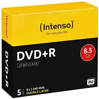 Abbildung von Intenso DVD+R 8.5GB 4X (5) 4311245 Jewel Case