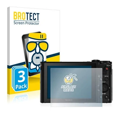 Abbildung von BROTECT Entspiegelungs Schutzglas für Sony Cyber Shot DSC WX500 (3 Stück) Schutz Folie Panzerfolie Glas Matt [Extrem Kratzfest 9H, Anti Reflex]