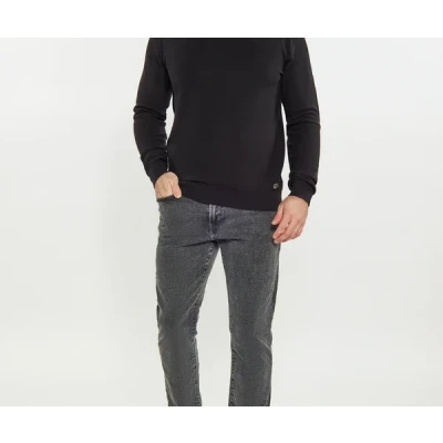 Abbildung von DREIMASTER Maritimer Herrenpullover M / Schwarz 100% Baumwolle