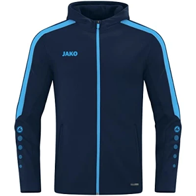 Abbildung von JAKO Damen Kapuzenjacke Power, Marine/Skyblue, 42