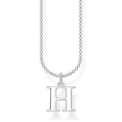 Abbildung von Thomas Sabo Damen Halskette Buchstabe H silber 925 Sterlingsilber, 38 45 cm Länge