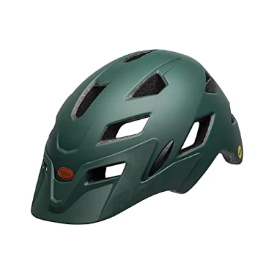 Abbildung von Bell Unisex Jugend Sidetrack Child Fahrradhelme, Matte Dark Green/Orange, Einheitsgröße