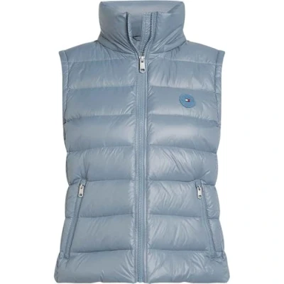 Abbildung von Tommy Hilfiger Feminine Gloss VEST Weste, Damen, Größe: Large, Flint blue