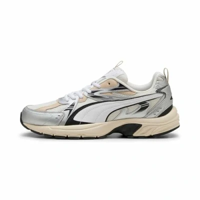 Abbildung von Puma Milenio Tech Sneakers Unisex Schuhe Warm White/Silver Größe: 47