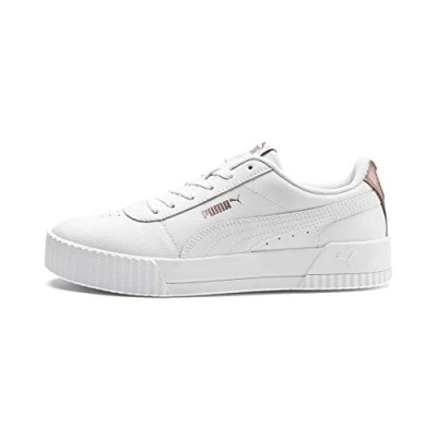 Abbildung von Puma Carina Sneaker low, Damen, Größe: 40, white Leder und lederimitat