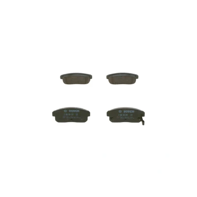 Abbildung von BOSCH 0 986 494 223 Bremsbelagsatz Low Metallic mit akustischer Verschleißwarnung Anti Quietsch Blech, Montageanleitung MAZDA: RX 8