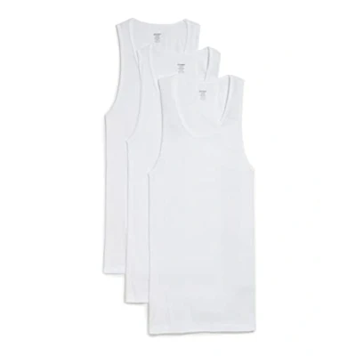 Abbildung von 2(x)ist)IST Herren Essential Cotton Tank Top 3 Pack, reinweß, Mittel