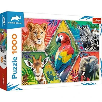 Abbildung von Trefl, Puzzle, Exotische Tiere, 1000 Teile, Premium Quality, für Erwachsene und Kinder ab 12 Jahren