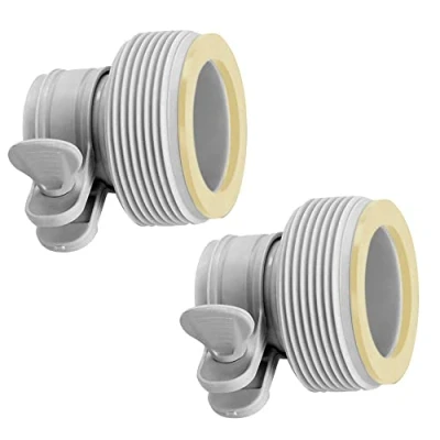 Abbildung von ÜBERSCHRIFT Schwimmen Poolpumpe Adapter Typ B. 2er Pack Hellgrau