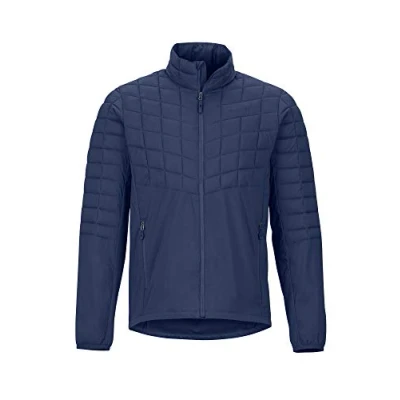 Abbildung von Marmot Herren Isolierte Wanderjacke, Funktionsjacke, Gefütterte Steppjacke, Wasserabweisend, Winddicht Featherless Hybrid Jacket, Arctic Navy, S, 74000