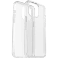 Abbildung von OtterBox Symmetry Clear Hülle für iPhone 15 Pro Max, sturzsicher, schützende Hülle, 3x getestet nach Militärstandard, Transparent