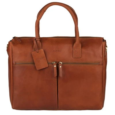 Abbildung von Burkely Notebooktasche, Damen, Größe: One Size, Cognac