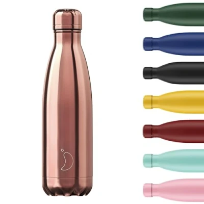 Abbildung von Chilly&#039;&#039;s Chrom B500CHRGO, 500 ml, Tägliche Nutzung, Roségold, Edelstahl, 24 h, 12 h