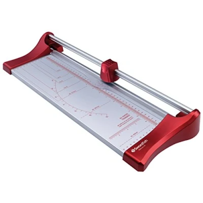 Abbildung von Swordfish 40263 Schneidemaschine Slimline, A4, für 10 Blatt, Blau A3 rot