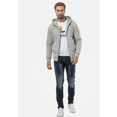 Abbildung von Cipo &amp; Baxx Sweatjacke, Herren, Größe: Large, Grey