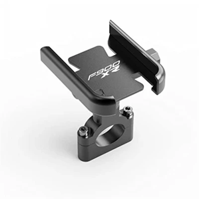 Abbildung von Für BMW F900R F900XR Motorradzubehör Lenker Handyhalter GPS Ständer Halterung (Farbe : Handlebar Black)