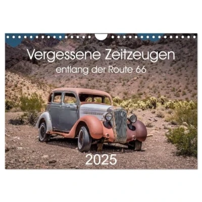 Abbildung von Vergessene Zeitzeugen entlang der Route 66 (Wandkalender 2025 DIN A4 quer), CALVENDO Monatskalender