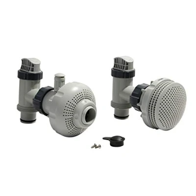 Abbildung von Intex Poolschlauch Anschluss Set Ø 38 mm 7,3 bis 9,2m3/h grau
