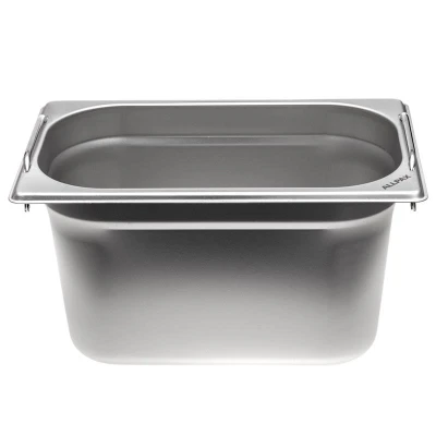Abbildung von ALLPAX GN Behälter mit Griff 1/4 Höhe: 150 mm Edelstahl 4 l Füllmenge Gastronormbehälter kaufen