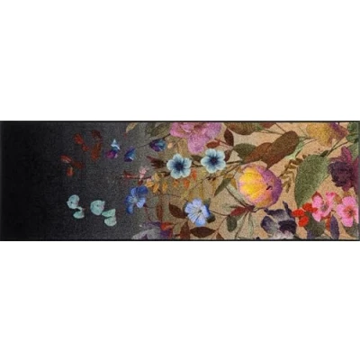 Abbildung von wash+dry by Kleen Tex Läufer &quot;Midnight Blooms&quot;, rechteckig, 7 mm Höhe