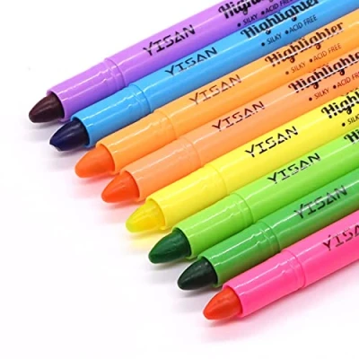 Abbildung von YISAN Gel Textmarker, Bibelmarker Stifte, Bibel Highlighter, Markerstifte Set, 8 Farben 20222