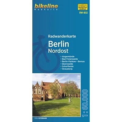 Abbildung von Radwanderkarte Berlin Nordost RW B02: Angermünde Bad Freienwalde Pankow Bernau Eberswalde Schorfheide Strausberg, 1:60.000, ... mit UTM Netz (bikeline Radwanderkarte)