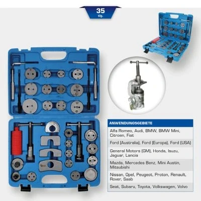 Abbildung von KS TOOLS BT701050 Dreh / Rückstellwerkzeugsatz, Bremssattelkolben